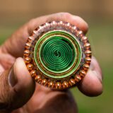 Daily Guardian – Handmade Pocket Orgonite green coil v2