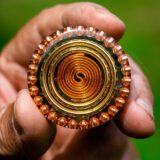 Daily Guardian – Handmade Pocket Orgonite orange coil v2