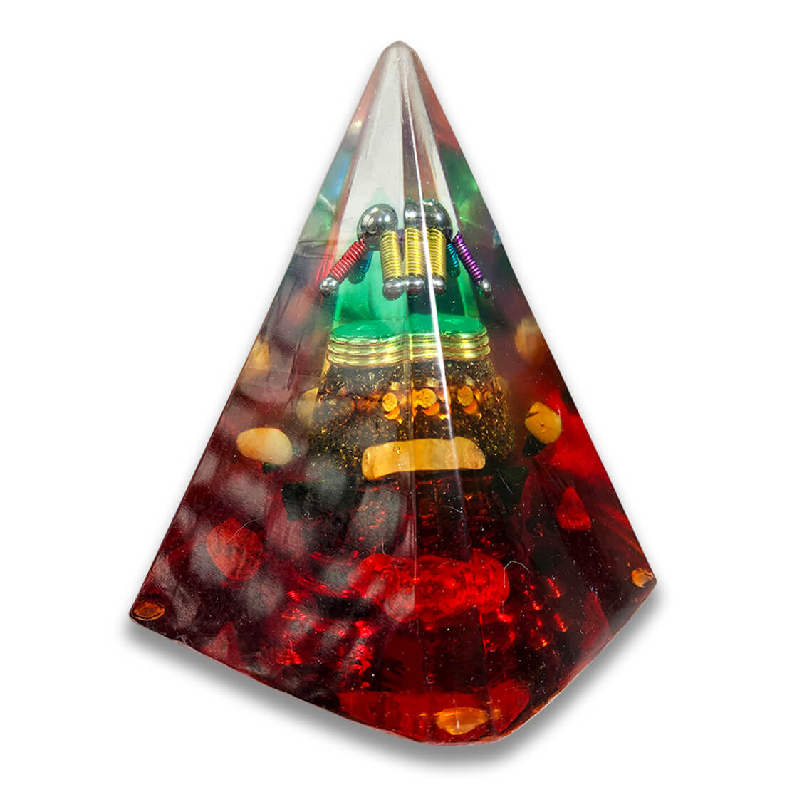 Red Giant - Large Pyramid Orgone Generator - Orgonite (Orgone Generator)