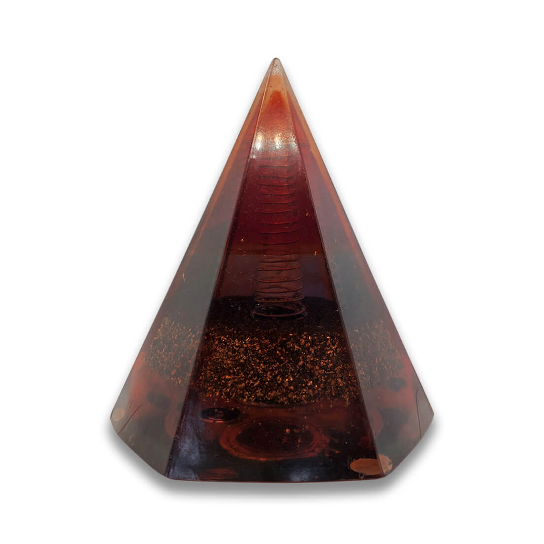 Large Red Pyramid Orgone Generator - Orgonite (Orgone Generator)