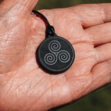 Guardian Triskelion - Karelian Shungite Crystal Pendant for EMF Protection ascension tools reinhard