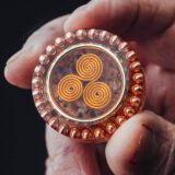 Traveler’s Triskelion - Handmade Pocket Orgonite reinhard stanjek copper