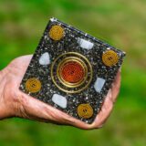 The Sacred Point - Handmade Russian Pyramid Orgonite bottom