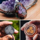 Triskelion Amulet Set – Handmade Orgonite & Shungite Pendant